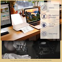 Untuk Printer Ribbon Transfer Termal GT1 Tanpa Tinta Portabel Mini Nirkabel 300dpi A4 Mendukung Ukuran 11''x8.5'' US Letter Tersedia di Stok