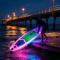 En gros Planche de SUP gonflable Drop Stitch d'extérieur, Écologique, avec aileron unique, Hydrofoil, Ensemble de surf à jet de course
