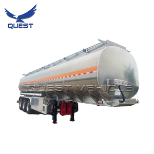 Bon <span class=keywords><strong>service</strong></span> 3 essieux miroir en alliage d'aluminium carburant liquide citerne semi-remorque - Product Image 4