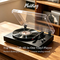 Tourne-disque vinyle Mzeliking T01, tourne-disque LP à entraînement par courroie avec haut-parleur intégré, sortie RCA, gramophone audio domestique