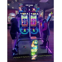 Version anglaise : Simulateur de mini-golf à monnayeur pour parc d'attractions, jeu de golf à balle roulante en bois, machine de jeux d'arcade, garantie 1 an