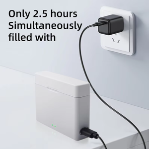 Chargeur double Ringteam avec étui de charge rapide Type-<span class=keywords><strong>C</strong></span> pour les caméras de sport DJI Osmo <span class=keywords><strong>Action</strong></span> 4, <span class=keywords><strong>Action</strong></span> 3 (accessoire de chargeur de batterie) - Product Image 3