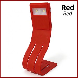Nueva Lámpara de Lectura Recargable con Luz LED, Batería de Litio, Control por Botón, para <span class=keywords><strong>Kindle</strong></span>, Diseño Plano, Colores Rojo/Blanco/Negro - Product Image 4