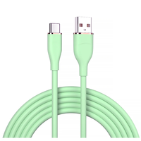 Câble de données en silicone liquide en cuivre pur à charge rapide 66W 6A Type C, très vendu, pour imprimantes et ordinateurs
