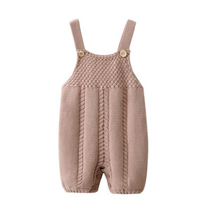 Baby Girls' Rompers Kids Children Infant Cotton Knit Woolen <b>Overalls</b> Baby Jumpsuit Organic Newborn Baby 100% Cotton Rompers - Product Image 1