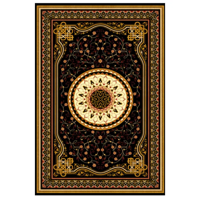 Персидский большой напольный ковер с принтом, декоративный нескользящий ковер для гостиной, спальни, дивана