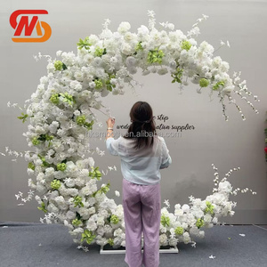 SMOOTH Wholesale <b>Wedding</b> Events Party Decoration Floral <b>Backdrop</b> White Flower Arch With Metal <b>Stand</b> - Product Image 2