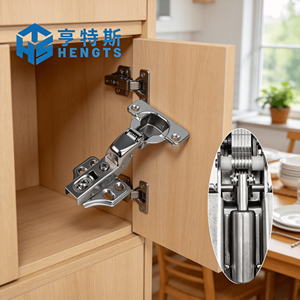 Charnière de meuble HENGTS 35 mm à 3 positions, silencieuse, à fermeture douce, durable, multi-angles, contemporaine, en acier réglable pour cuisine, chambre et salon - Product Image 1