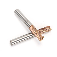 Fraise à rayonner en carbure monobloc de haute qualité à 4 cannelures, revêtement TiSiN, queue de 4 mm, haute précision pour usinage CNC