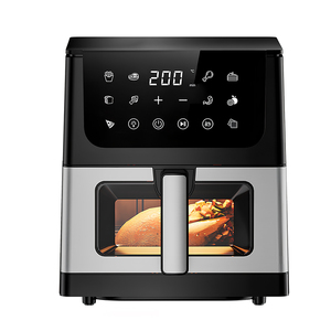 <span class=keywords><strong>Friteuse</strong></span> à air numérique 6L 8L sans huile, four électrique à écran tactile, fonctions personnalisables, grande <span class=keywords><strong>friteuse</strong></span> à air en acier inoxydable - Product Image 2