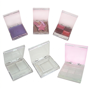 AS / PET Material Minimal Square Compact Face Powder For Cosmetic - Product Image 3