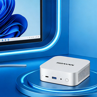 Mini PC Intel Core I3 con CPU, 12GB de RAM LP DDR5, SSD de 256GB, 4K UHD, Pantalla Dual, Mini PC para Cine en Casa/Juegos, para Windows 11