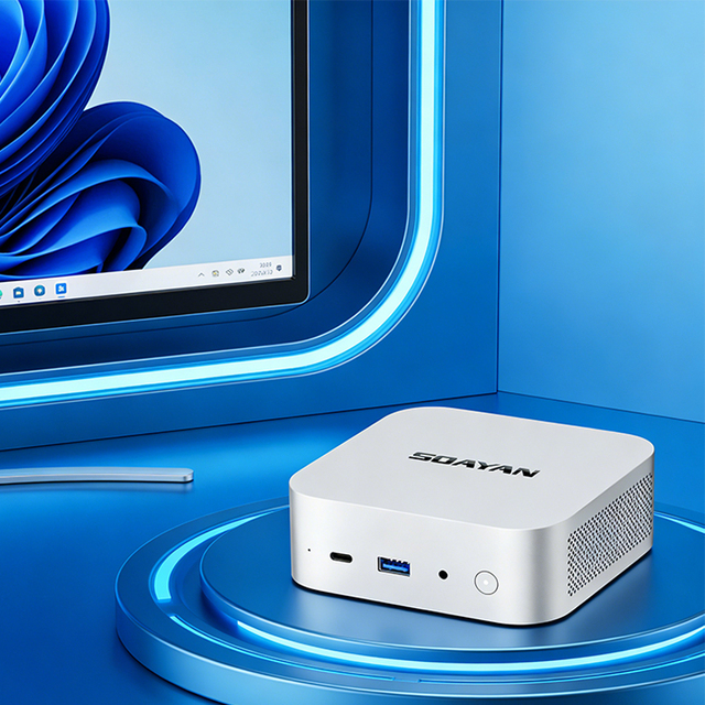 Intel Core I3 Mini Pcs with CPU 12GB LP Ddr5 ram 256GB SSD 4K UHD Dual Screen Laptop Mini Pc Home Theater/ Gaming for windows 11