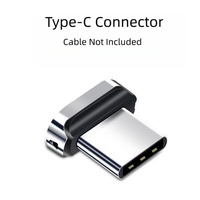 Punta de Carga Magnética Tipo C, Adaptador de Conector USB-C de 24 Pines, Enchufe de Aleación de Zinc, Nuevo, Solo el Conector, Cable No Incluido, Móvil