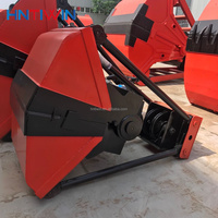 HNTIWIN Grappin hydraulique à deux/quatre câbles pour conteneurs à coquille d'orange, avec moteur et télécommande sans fil, pour grue portuaire de manutention de marchandises en vrac