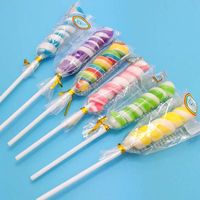 Sucette Spirale Rigide Artisanale Halal Casher aux Saveurs de Fruits Assortis et Colorés