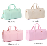 Sac de sport de voyage pour femme imperméable personnalisé, sac de sport pour le week-end, sac de sport pour la salle de sport, autres sacs de sport, sac de sport en nylon résistant à l'eau, sac de sport rose