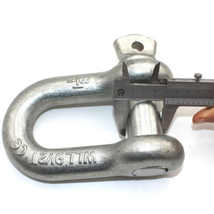 Cường độ cao thép D còng Neo chuỗi Trung Quốc Nhà máy cung cấp biển gian lận phần cứng bề mặt mạ kẽm chúng tôi loại cung - Product Image 4