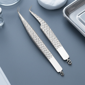 Stainless Steel <b>Eyelash</b> Tweezers Smooth Tip Precision Tool for Lash <b>Application</b> - Product Image 1