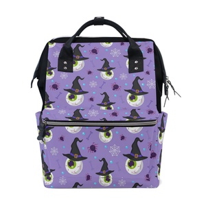 Bolsa de Pañales Multifuncional Personalizada para Halloween, Mochila Impermeable para Bebé, Bolsa de Viaje para Mamá - Product Image 1