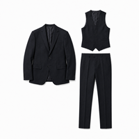 Ventes en gros de costumes d'affaires sur mesure pour hommes et femmes, 3 pièces, uniforme de bureau formel, blazer, gilet, pantalon, fabricant OEM ODM