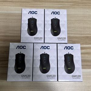 Aoc Gm120 Wired Gaming <b>Mouse</b> Rgb Backlit Optical 6 Buttons Right Hand Ergonomic <b>Usb</b> For Pc Laptop Students - Product Image 1