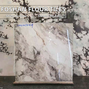 Carreaux de sol en céramique antidérapants modernes, design Foshan, surface émaillée, porcelaine pour salon, 600x600 mm, carreaux d'intérieur - Product Image 3