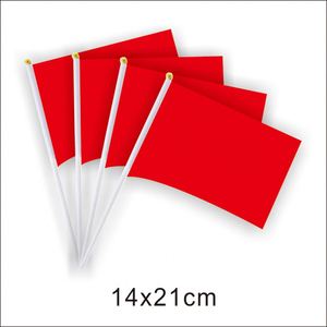 Bandera Personalizada de Mano de 14x21 cm, Estilo Bandera de Vela con Asta de Plástico - Product Image 4