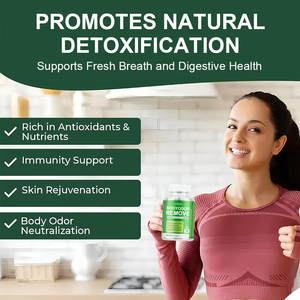 Capsules de chlorophylle, supplément désodorisant corporel à l'odeur fraîche, capsule de chlorophyllein, supplément contre les odeurs corporelles - Product Image 3