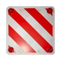 Panneau de signalisation routière réfléchissant haute visibilité pour porte-vélos en plastique 50x50cm, panneau creux imprimé en sérigraphie, signalisation de danger pour la sécurité routière