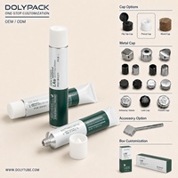 Tube cosmétique rose en aluminium, emballage pharmaceutique pliable, tubes cosmétiques en aluminium pur de 70 ml avec bouchon à vis