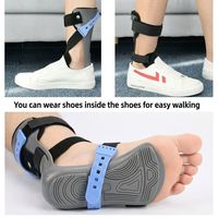 Orthèse de cheville et de pied personnalisable avec logo, attelle de soutien réglable pour pied tombant, compatible avec les chaussures, attelle auxiliaire de marche