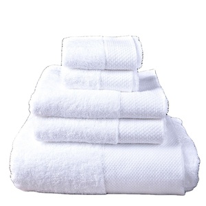 Khăn Tắm Dệt Vải Jacquard 100% Cotton Trơn Thêu Dùng Một Lần Cho Người Lớn Quà Tặng Khách Sạn - Product Image 3