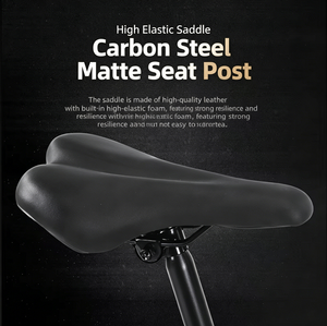 Vélo de montagne à 8 vitesses avec cadre en acier au carbone de 24 pouces, selle confortable et roues en aluminium BIC-040, plusieurs tailles de roues disponibles - Product Image 6