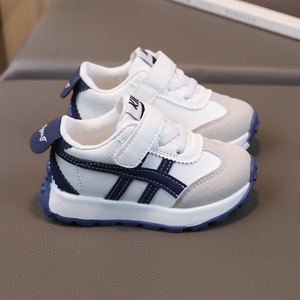 Nuevas Zapatillas Deportivas <span class=keywords><strong>de</strong></span> Otoño para Niños, Estilo Masculino, Mocasines <span class=keywords><strong>de</strong></span> Cuero Artificial, Zapatos para Correr para Niñas Pequeñas - Product Image 1