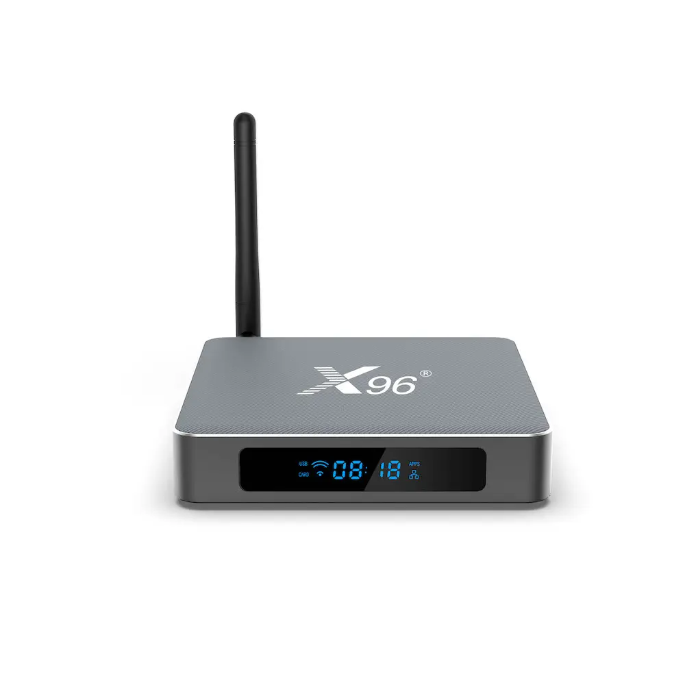 X96-X9 8K Internet tv box S922X puissant chipset 4G + 32G capacité 1000M LAN RJ45 télécommande sans fil pour le streaming IP tv