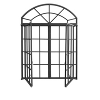 Puertas de Vidrio y Hierro de Estilo Francés, Diseño de Puertas y Ventanas de Vidrio Arqueadas