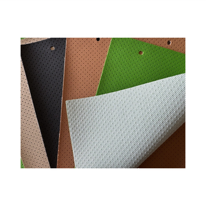 High Quality PVC Faux Leather Anti-Mildew Waterproof <strong>Half</strong>-Hole Embossed Knitted Backing Car Seat <strong>Covers</strong> for Sofa Furniture - Product Image 2