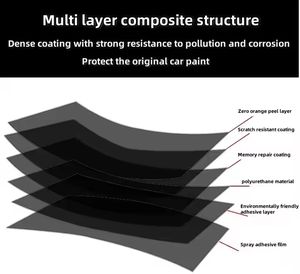 Films de voiture américains ULTIMATE PLUS de qualité supérieure nouveau Film de peinture d'autocollants de carrosserie de réparation instantanée d'abrasion TPU noir mat <span class=keywords><strong>Satin</strong></span> PPF - Product Image 5