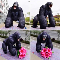 Mascotte Publicitaire Gonflable Géante Personnalisée Gorille King Kong en Oxford pour Événements