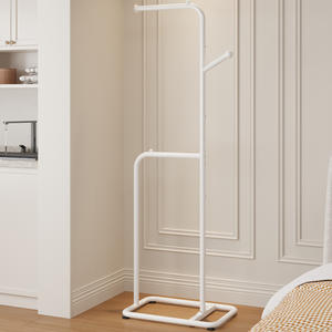 Porte-manteau simple sur pied pour la maison, support de vêtements de sol à plafond, petit rangement pour dortoir - Product Image 3