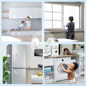 冷蔵庫コンビネーションロック冷凍庫チャイルドセーフティドアロック強力な粘着剤付きキーレス冷蔵庫ロック - Product Image 6