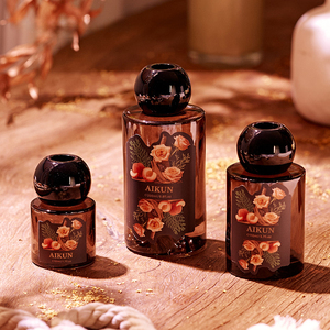 Difusor de Aromas Aikun Personalizable de 110ml/200ml, Botella de Vidrio para Aceites Esenciales, Difusor de Fragancia sin Llama, Regalo con Aroma Duradero - Product Image 1