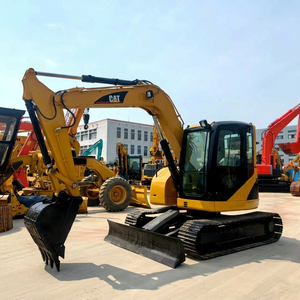 Excavatrice sur chenilles d'occasion CAT 308C, mini-pelleuse Caterpillar 308C d'origine avec marteau hydraulique et godet - Product Image 4
