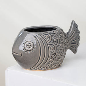 YUANWANG魚の形セラミック植木鉢植木鉢 & プランター多肉植物ポットセラミック - Product Image 3