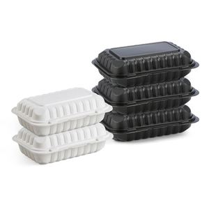 Boîte à lunch jetable en PP/MFPP à charnière, type clamshell, pour la préparation des repas, à emporter, contenants alimentaires portables en plastique - Product Image 3