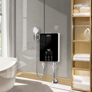 Calentador <span class=keywords><strong>de</strong></span> Agua Eléctrico Instantáneo <span class=keywords><strong>de</strong></span> Plástico Pequeño para el Hogar, Temperatura Constante para Baño y Aseo, Funciona con Batería, para <span class=keywords><strong>Autocaravanas</strong></span> y Alquileres <span class=keywords><strong>de</strong></span> Hoteles - Product Image 3