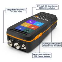 Mini OTDR intelligent 1310/1550nm 22/20dB 9-en-1 avec VFL, OPM, OLS et test RJ45 pour ingénieur FTTH