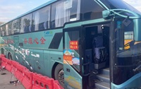 Autocar d'occasion de 12 m, 46 places, conduite à gauche, autobus à deux étages