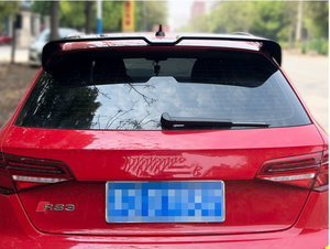 Spoiler Posteriore per Audi <span class=keywords><strong>A3</strong></span> 8v <span class=keywords><strong>Hatchback</strong></span> 2014-2019, Upgrade Nero Lucido, Spoiler Audi <span class=keywords><strong>A3</strong></span> - Product Image 5